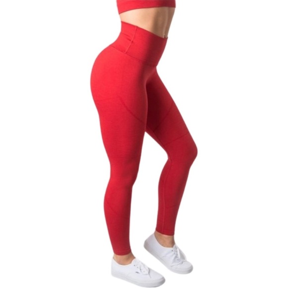 Alphalete Pants - Alphalete Revival R6 High Waisted Leggings in Formula Red - Size S